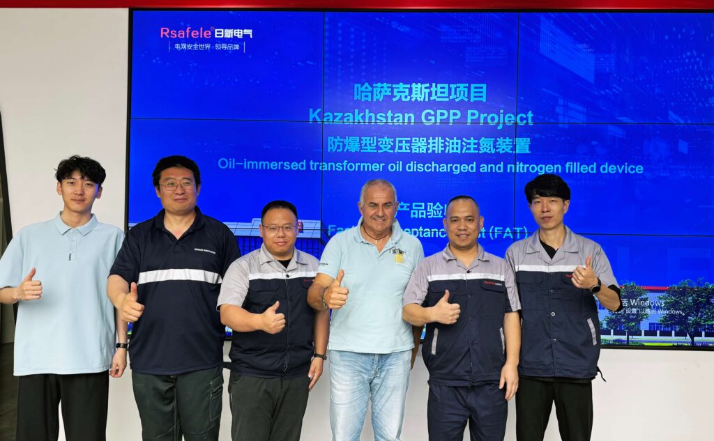 Transformer Explosion Protection factory acceptance test for the Kazakhstan GPP Project
